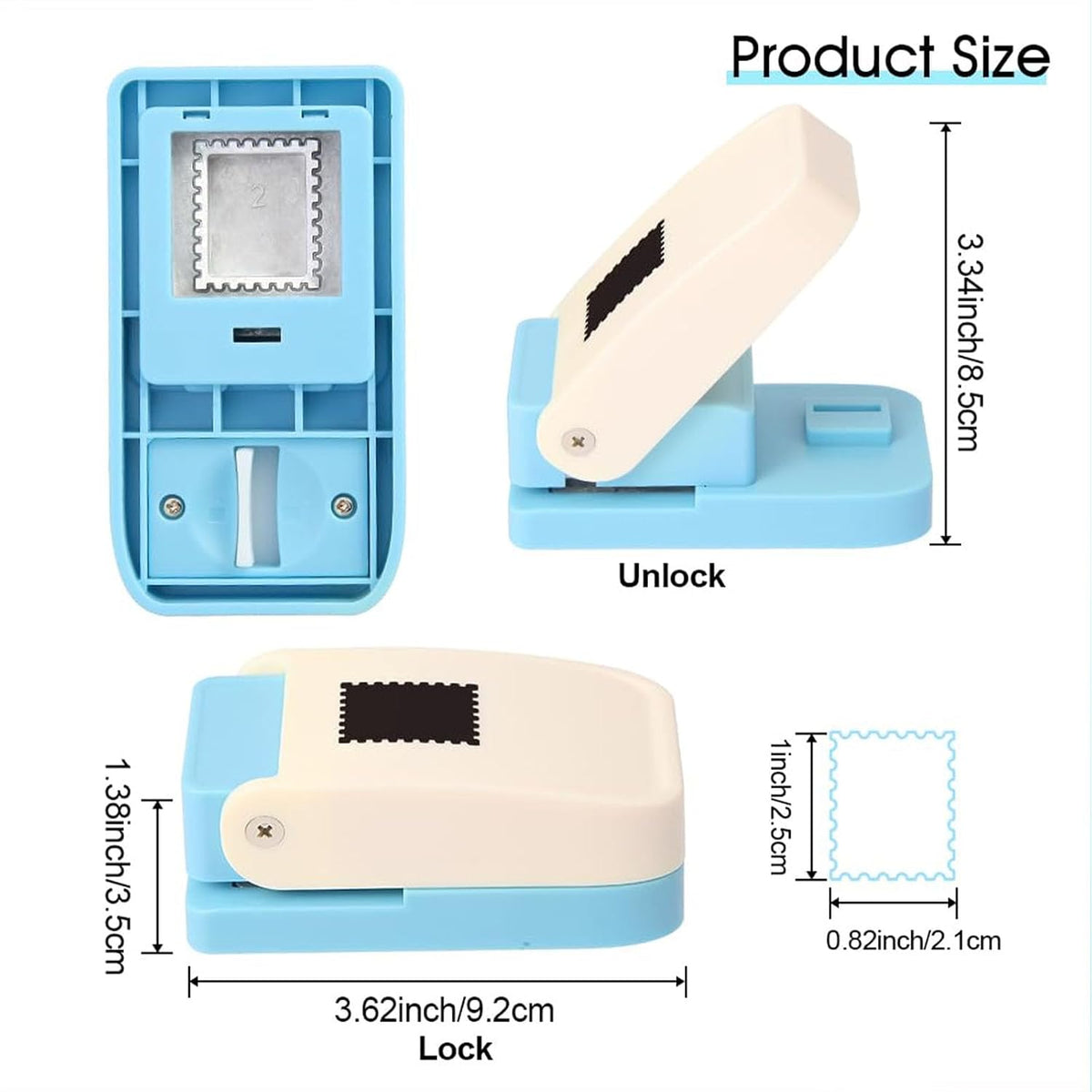 Stamp Puncher Rectangular Postage Stamper